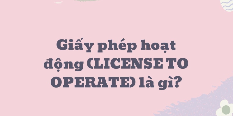 Thông tin cơ bản về giấy phép hoạt động PG88